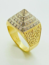 9ct Yellow Solid Gold CZ