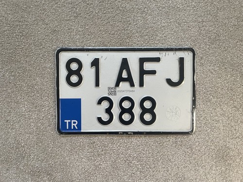 Number license plate - number, turkey