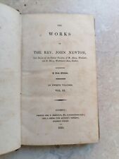 WORKS OF REV JOHN NEWTON VOL 3 Woolnoth Amazing Grace Slavery Abolitionist  1821