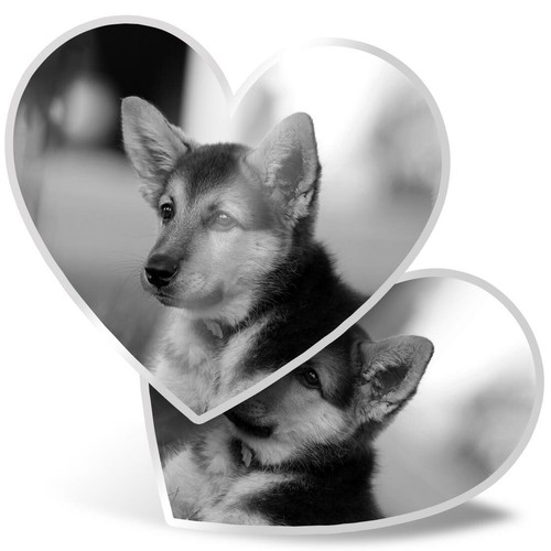 Heart stickers bw - 2,