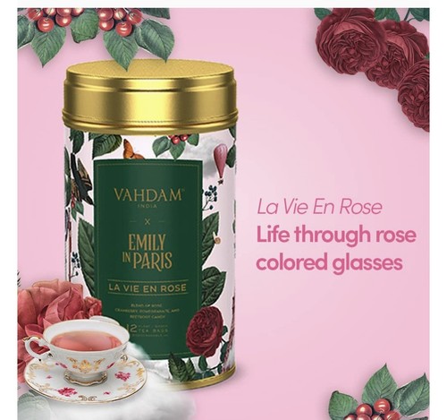 Vahdam india vie rose - rose, 25