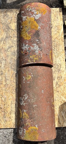 Half round clay - half, clay/terracotta