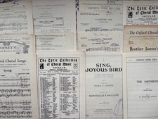  Job loVintage Religious & Choral Sheet Music Bundle  Hymns & Anthems x 13