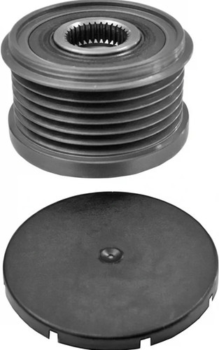 Alternator clutch pulley