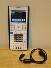 Texas Instruments TI-Nspire CXII White Graphing Scientific Calculator + Cable