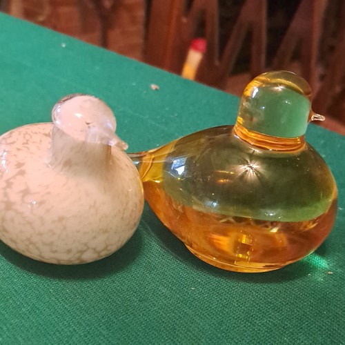 Two glass birds - glass, sculptures