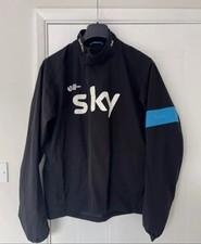Rapha Jacket Mens XS Team Sky Spray Lightweight Windbreaker Full Zip Cycling