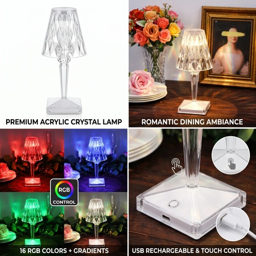 Acrylic rechargeable touch - rechargeable,