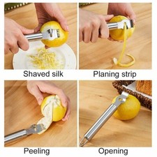 LEMON ORANGE ZESTER CITRUS GRATER STAINLESS STEEL LIME ZEST PEELING