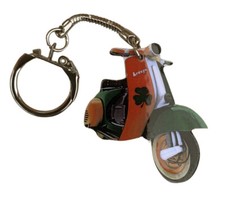 Irish Vespa Scooter Keyring -