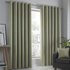 Fusion - Green Curtains W46 x L54" (117 x 137cm) - 2x Panels - Eyelet (READ)