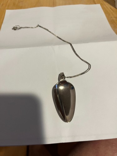 Stainless spoon pendent - stainless,