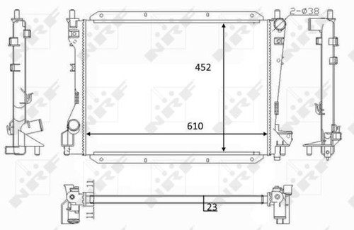 Nrf radiator for jaguar type - radiator,