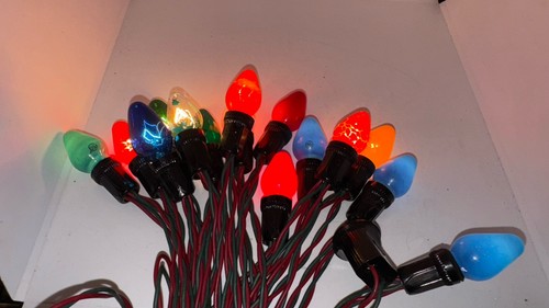 Vintage christmas tree lights - tree,