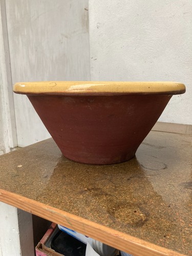 Large antique slip - antique, glazed