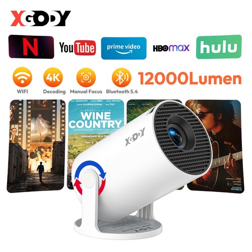 Xgody smart projector wifi - xgody, 4k