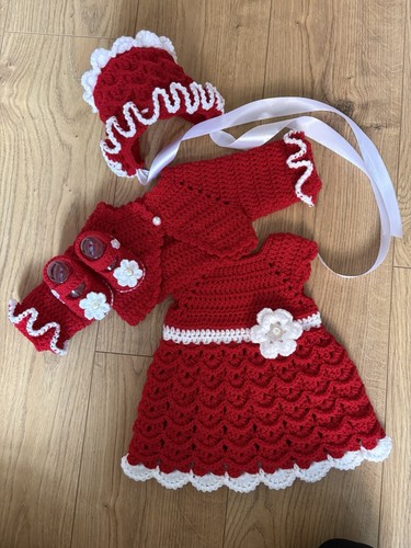 Crochet layette set - layette, cardigan