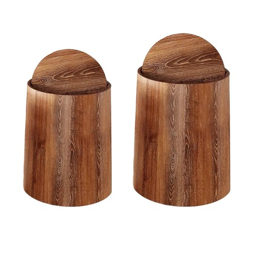Stylish wooden garbage - stylish, for