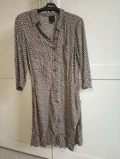 Leopard print shirt dress - shirt,