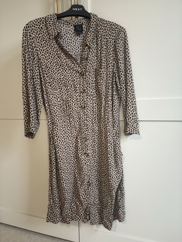 Leopard print shirt dress - leopard,