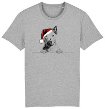 PITBULL TERRIER Christmas Dog T-Shirt Mens Womens Kids Dogs Clothing Gift Xmas