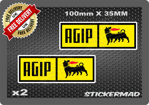 Agip stickers oblong moto - f1,