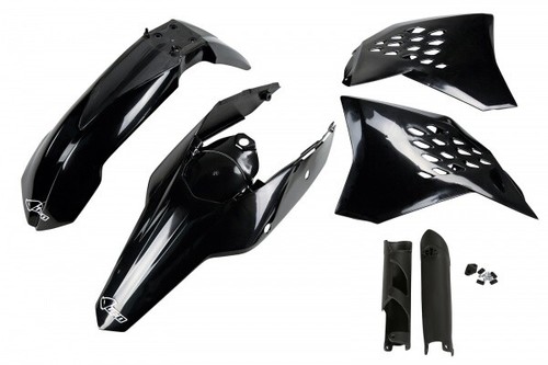 Ufo black plastic fairing - black, kit