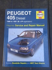 Peugeot 405 Diesel Haynes Manual 1988 to 1997 (E to P reg) Saloon Estate 