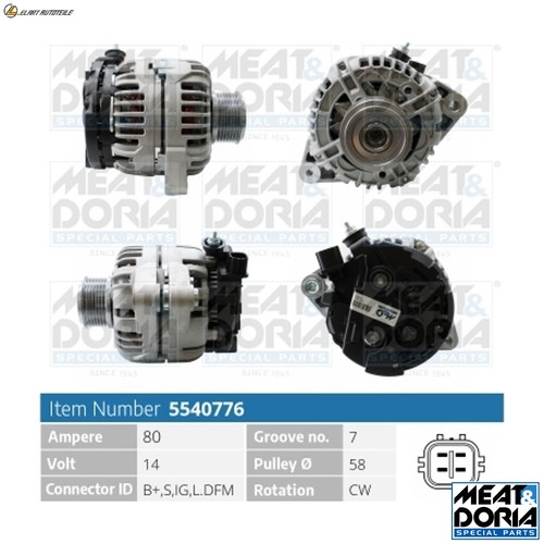 Generator 5540776 for toyota - generator,