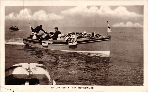 Postcard off for trip - off,