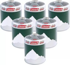 Coleman C500 EN417 Gas Cartridge 6 Pack Camping Fishing Screw On Canister Hiking