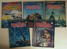 5 x Wartime 1940/41 Practical Mechanics Magazines (Tanks, Anti-aircraft) WWII