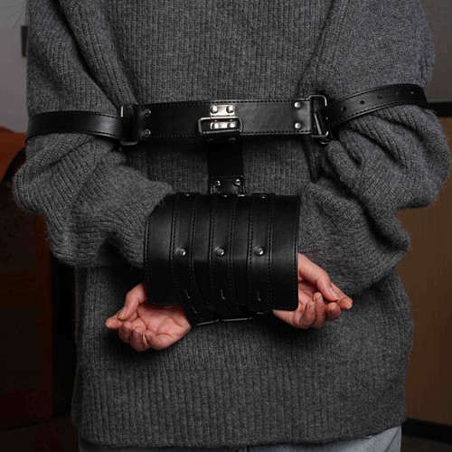 Leather bed restraint - leather,
