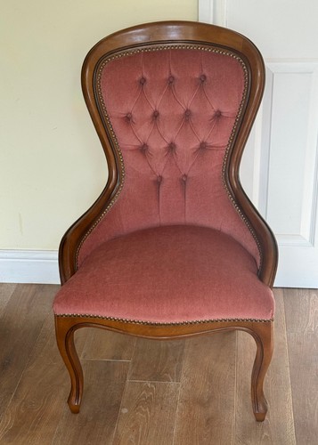 Victorian style pink button - style,
