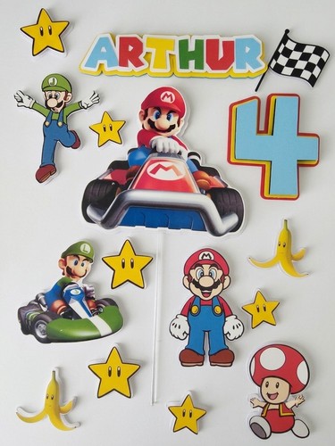 Super mario personalised cake - mario,