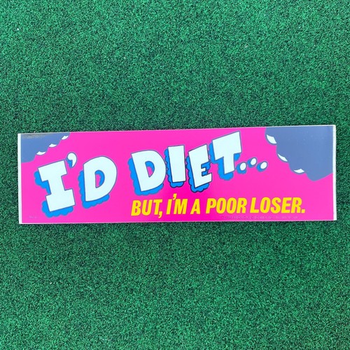 Vintage 1988 bumper sticker - bumper,