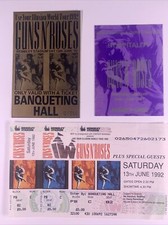 Guns N Roses Ticket + Pass x2 Lot Use Your Illusion Tour Wembley June 1992 #2
