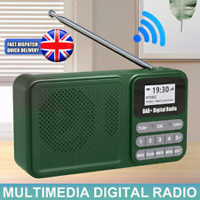 LCD Solar DAB DAB+ Digital Radio FM Rechargeable Bluetooth Music Player Portable
