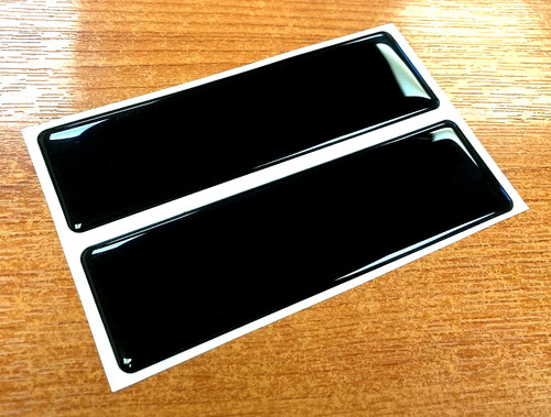 Black large stickers 125mm - 2,