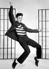 A3/A4 Size - Black And White Elvis Presley Photo Jailhouse Posters