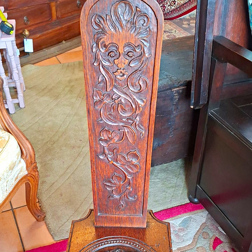 Carved oak arts crafts - oak,