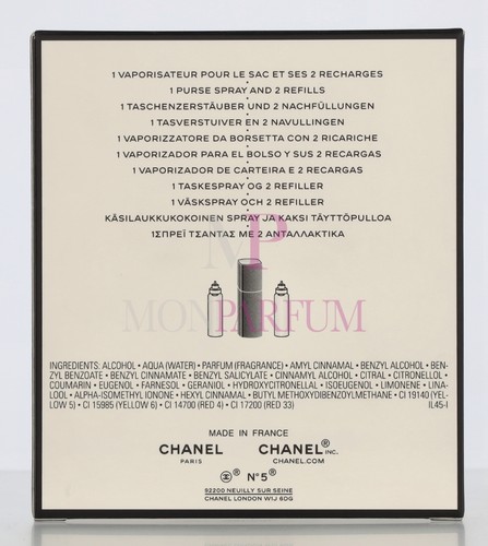Chanel gift set eau de - no,
