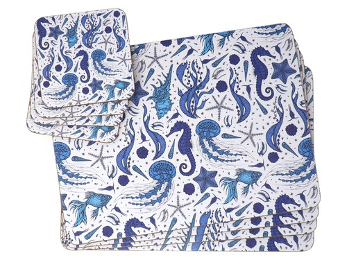 Sea life placemats - placemats, with