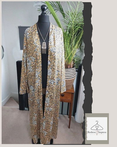 Womens maxi long kimono - kimono, plus