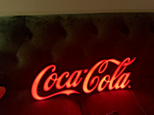Coca cola red neon sign - neon, led