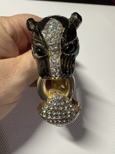 Black panther enamelled - panther,