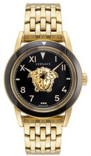 VERSACE Gold V-Palazzo Diamond Watch With Box And Certificate On Authenticity