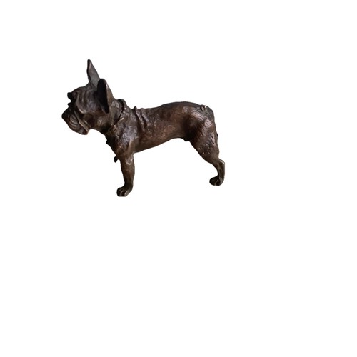 Bronze french bulldog - french, figure
