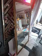 Long Heavy Mirror  68cm X  127cm Gold Frame