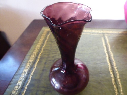 Vintage small purple vase - vintage,